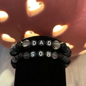 Dad & Son bracelet set🖤